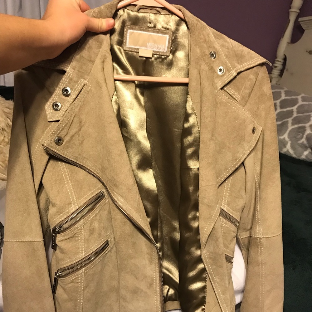 Michael kors suede jacket medium